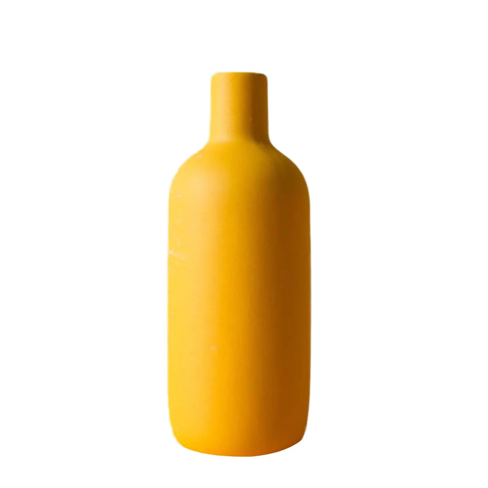 Nordic Ceramic Tabletop Vase — Modern Minimalist Flower Vase for Dried & Fresh Flowers, Shelf & Dining Room Decor