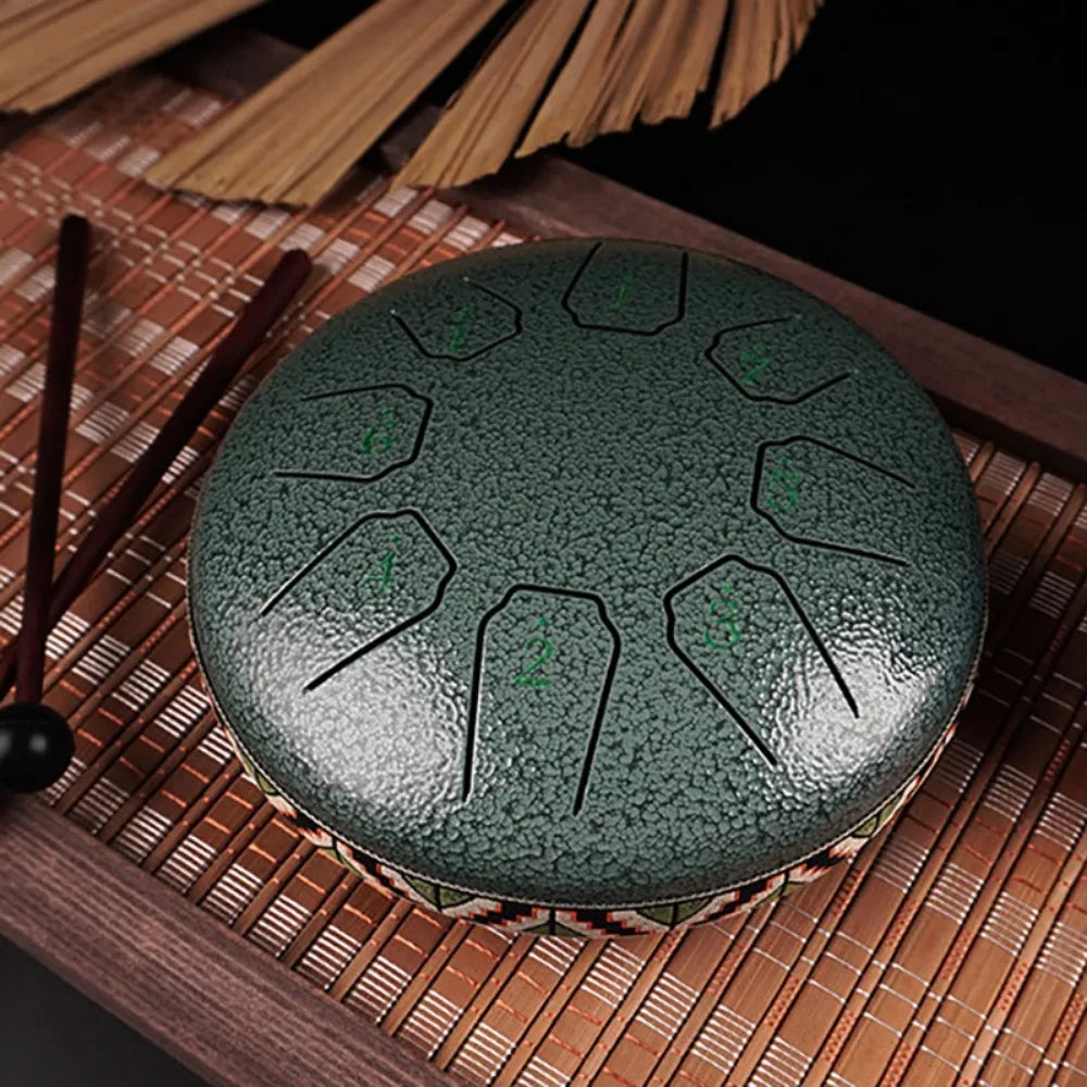 6-Inch (15 cm) 8-Tone Steel Tongue Drum – Mini Hand Pan for Meditation, Yoga & Kids, Portable Percussion Gift