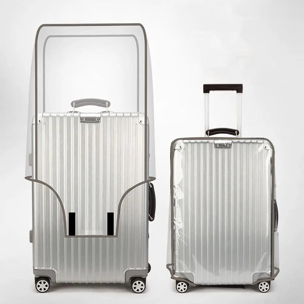 Transparent Waterproof PVC Luggage Cover Protector for 16-30 Inch (41-76 cm) Suitcase