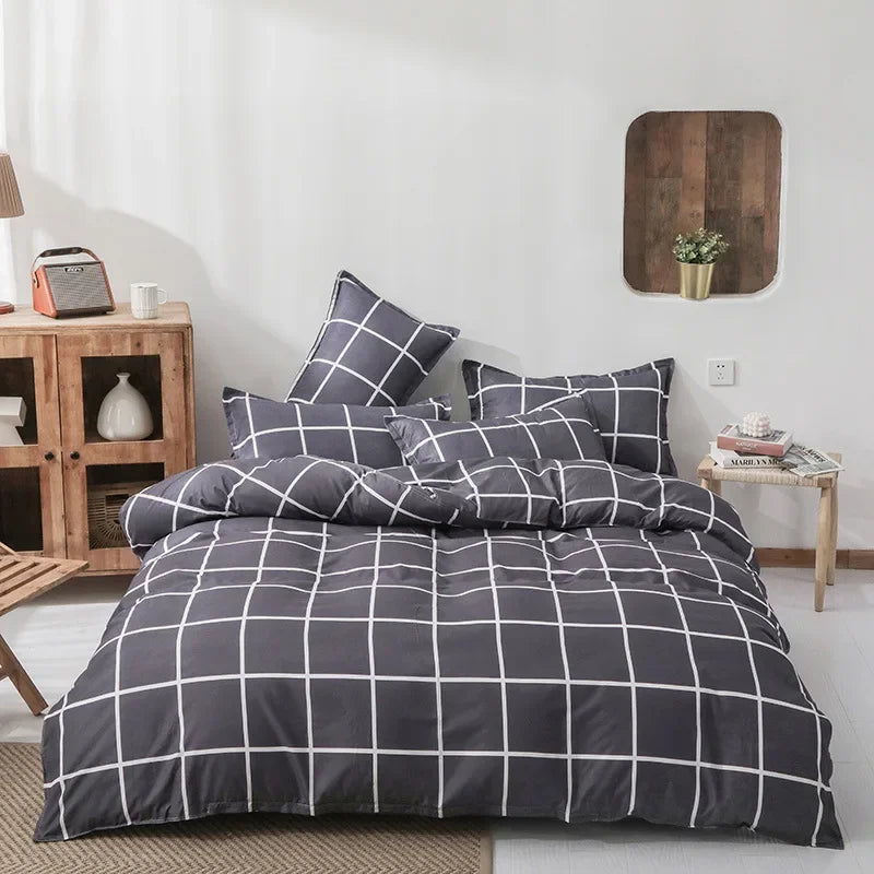 Aloe Vera Cotton 4-Piece Bedding Set – 1.5m (5 ft) Quilted Sheet & Quilt Cover, 500 TC