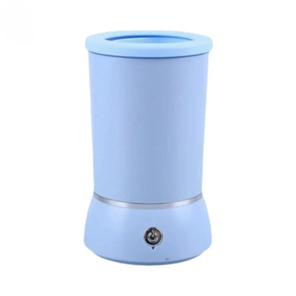 Automatic Pet Paw Washer - USB Rechargeable Low-Noise Dog & Cat Paw Cleaner with Soft Silicone Bristles, One-Touch Portable