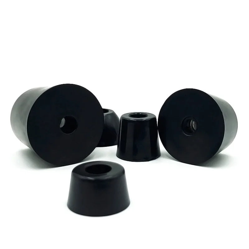 8-Pack Rubber Furniture Leg Tips with Gaskets — Non-Slip Shock-Absorbing Foot Pads for Chairs Tables Speakers Cabinets