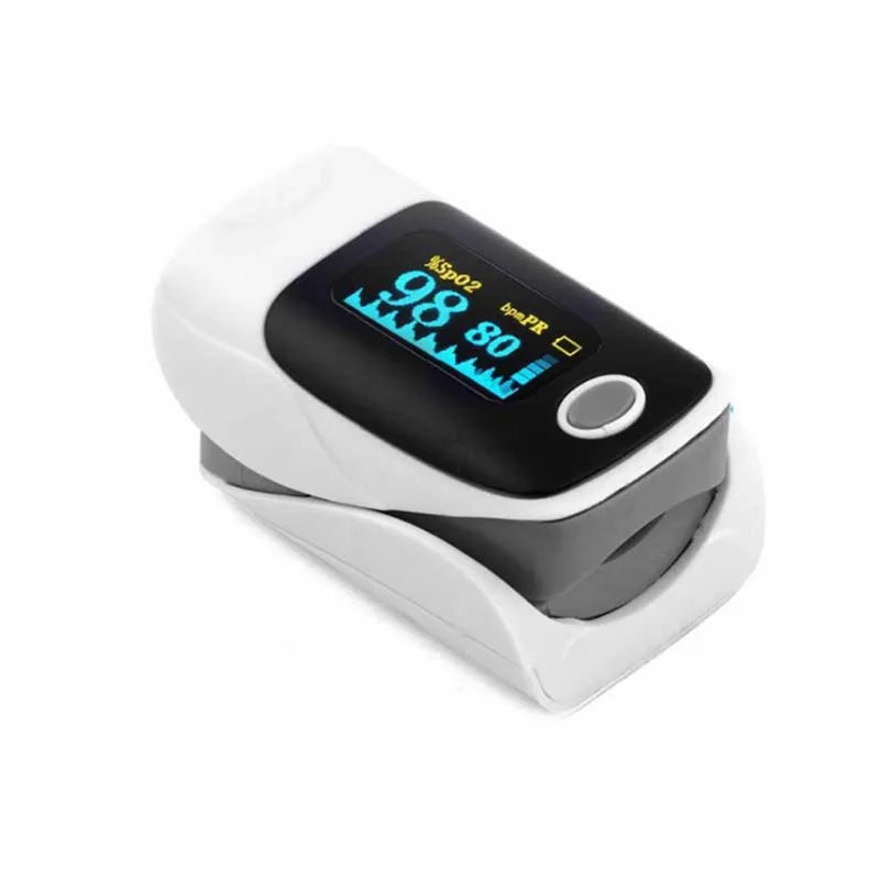 2-in-1 Fingertip Pulse Oximeter & Blood Pressure Monitor with OLED Display — Portable SPO2 & Pulse Rate Monitor