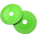 100mm (3.94 in) Ultra-Thin Diamond Cutting Blade - Green Brazing 2-Pack for Ceramic, Glass, Tile & Jade