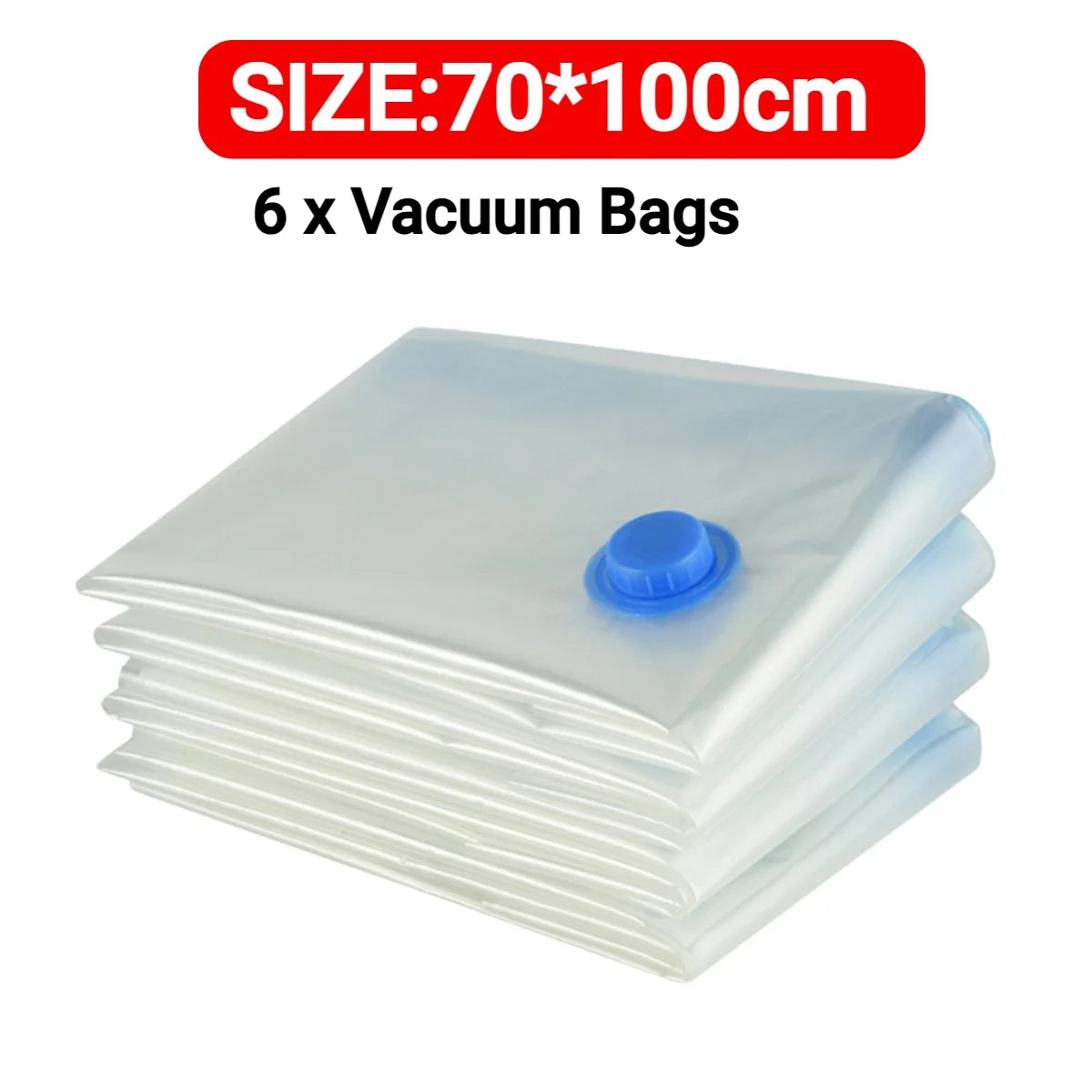 7 Sizes Reusable Vacuum Storage Bags with Mini Electric Pump – Space-Saving Compression Bags for Clothes, Bedding & Travel