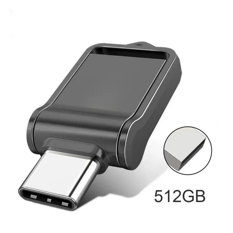 USB 3.2 High-Speed Dual-Interface Flash Drive (Type-C & USB-A Compatible) — 128GB 256GB 512GB 1TB 2TB