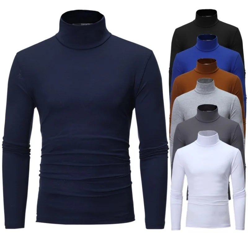 Men's Thermal Turtleneck Long Sleeve Shirt - Slim Fit Lightweight Winter Base Layer