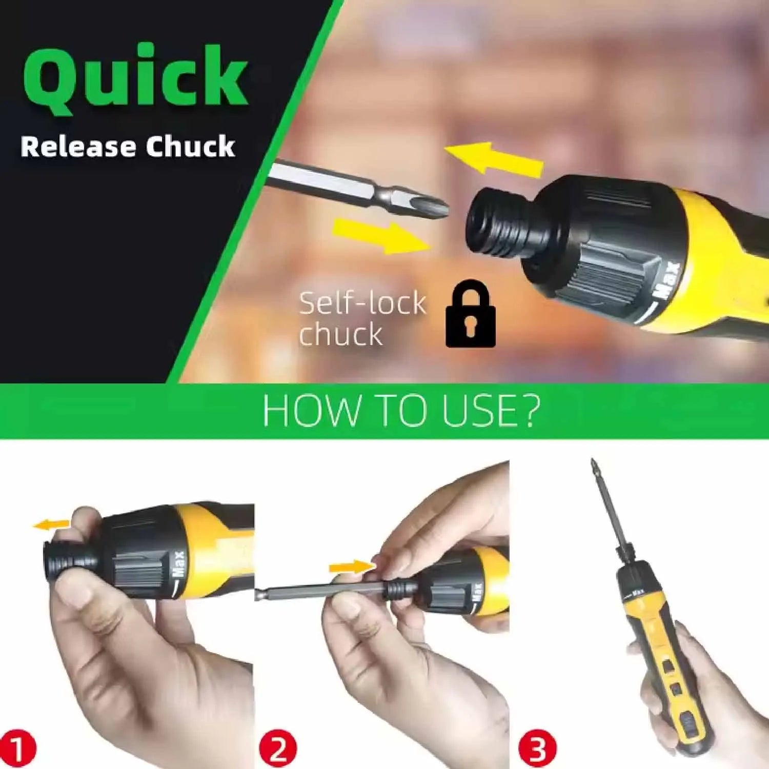 Rechargeable Cordless Electric Screwdriver 2000mAh 3.7V – 6-Speed Portable Torque Screwdriver Set for Home DIY