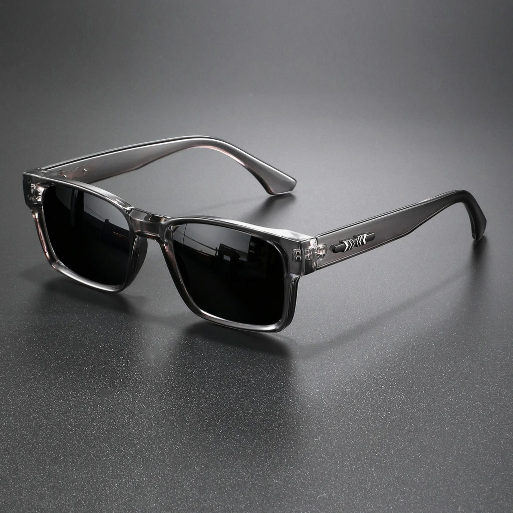Retro Punk Square Sunglasses - UV400 Polycarbonate Frame Unisex Protective Shades