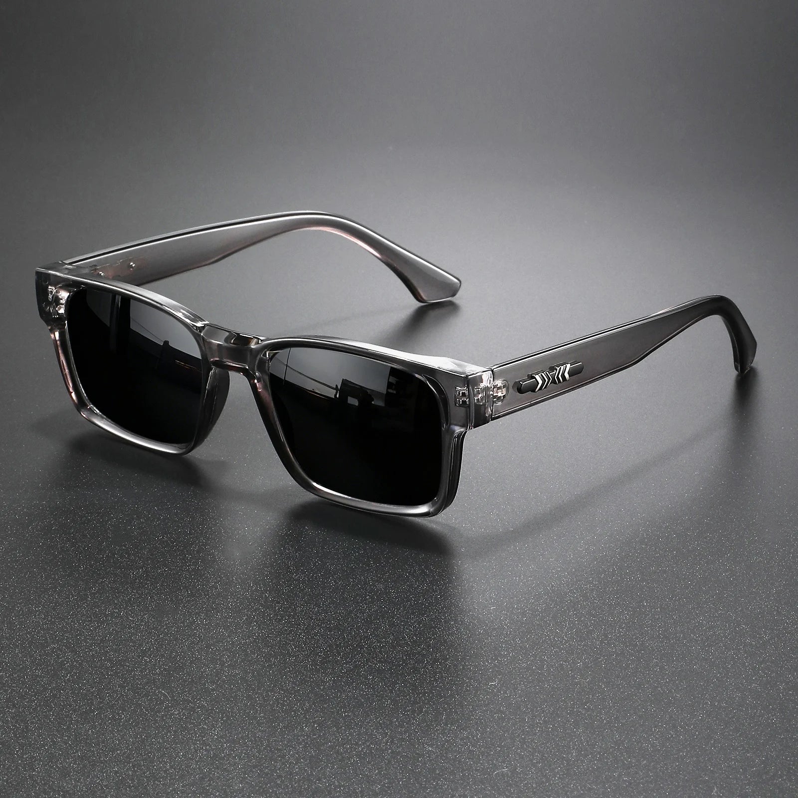 Retro Punk Square Sunglasses - UV400 Polycarbonate Frame Unisex Protective Shades