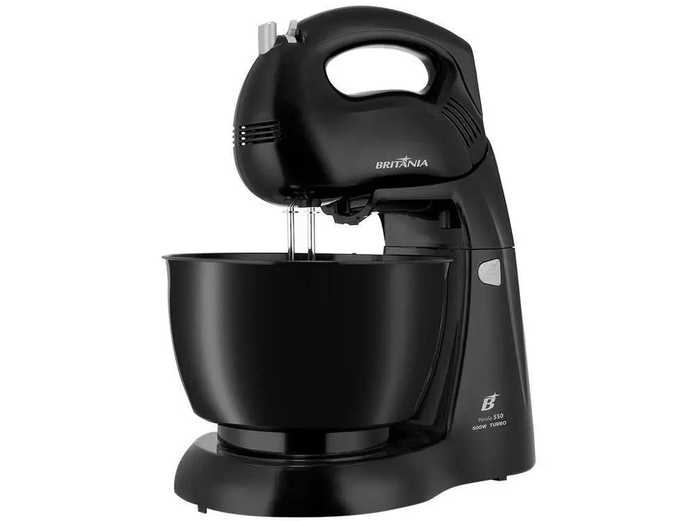 500W Mixer 4.3L (4.5 qt) 4 Speeds + Turbo – Black, 110V