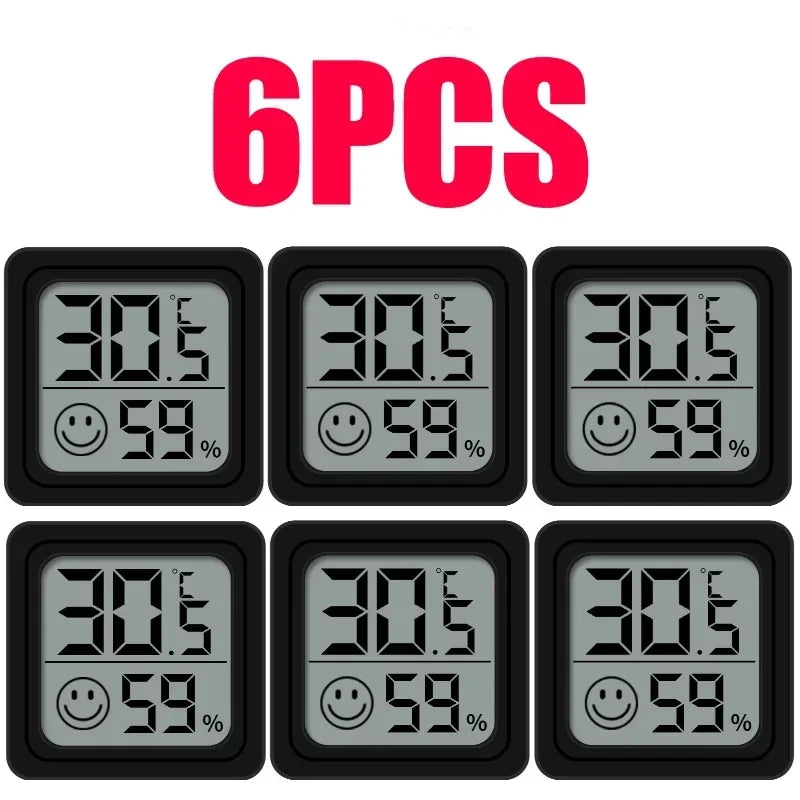 LCD Digital Thermometer Hygrometer - Indoor Temperature & Humidity Gauge Electronic Room Sensor Weather Station