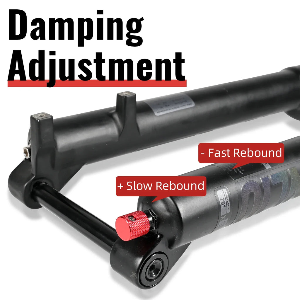 Double Crown Air Suspension Fork 150mm (5.9in) Travel for 27.5/29-inch MTB & E-Bike — Double-Shoulder, Air and Oil Damping