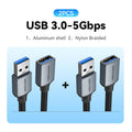 USB 3.0 Extension Cable Male to Female, High-Speed 5Gbps, 0.5/1/1.5/2/3 m (1.6–9.8 ft) for PC TV Xbox Printer, USB 2.0 Compatible