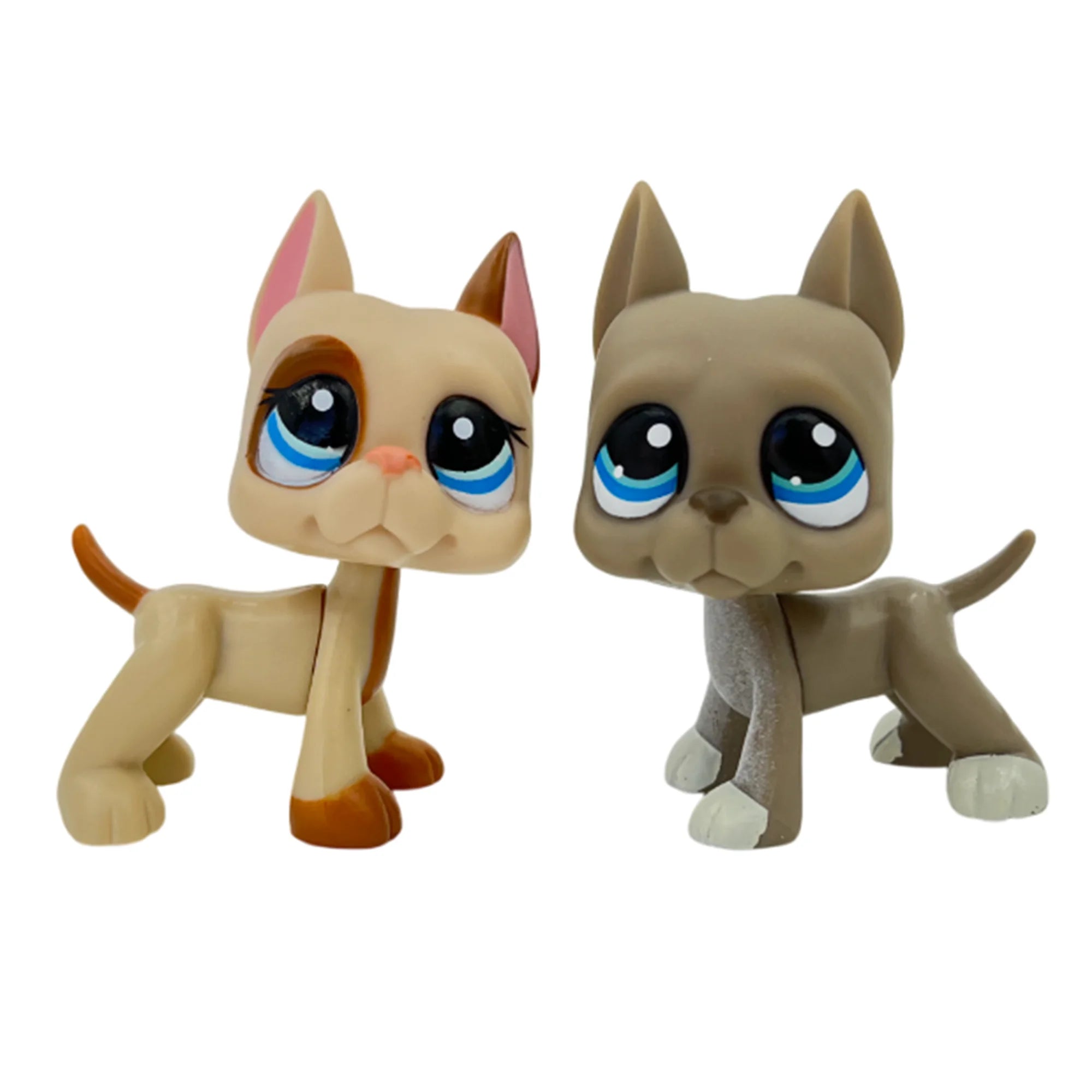 2-Pack Mini Pet Figurines — Cute Dog & Cat PVC Bobble Head Collectibles, 1.5–2 in (4.8–5.5 cm)
