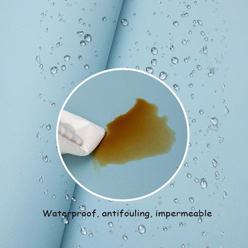 White Large Waterproof PU Suede Mouse Pad - Non-Slip Gaming Desk Mat for Keyboard & Mouse