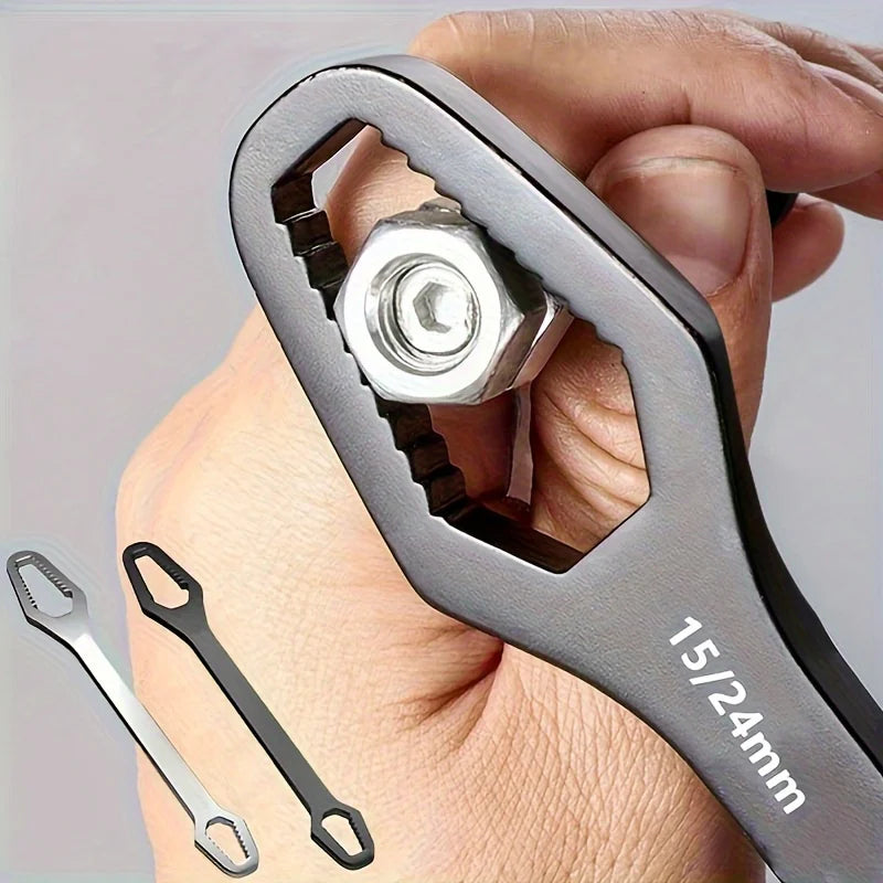 Universal Double-Ended Self-Tightening Ratchet Wrench Spanner 3–17mm (0.12–0.67 in)