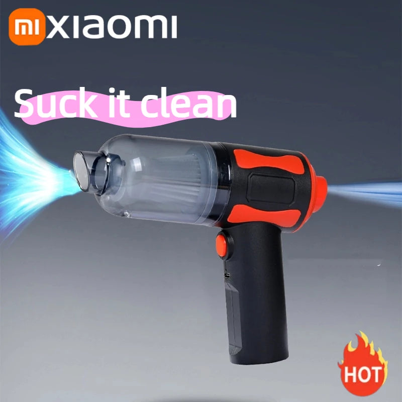 Cordless Handheld Car Vacuum Cleaner – High-Power Wet/Dry 5-in-1 Portable Auto Cleaner with Blower & Attachments