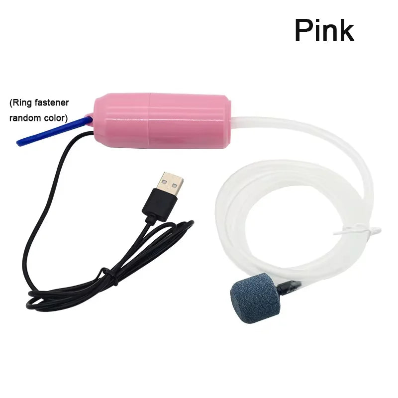 Portable USB Aquarium Air Pump 5V Mini Oxygenator Fish Tank Aerator