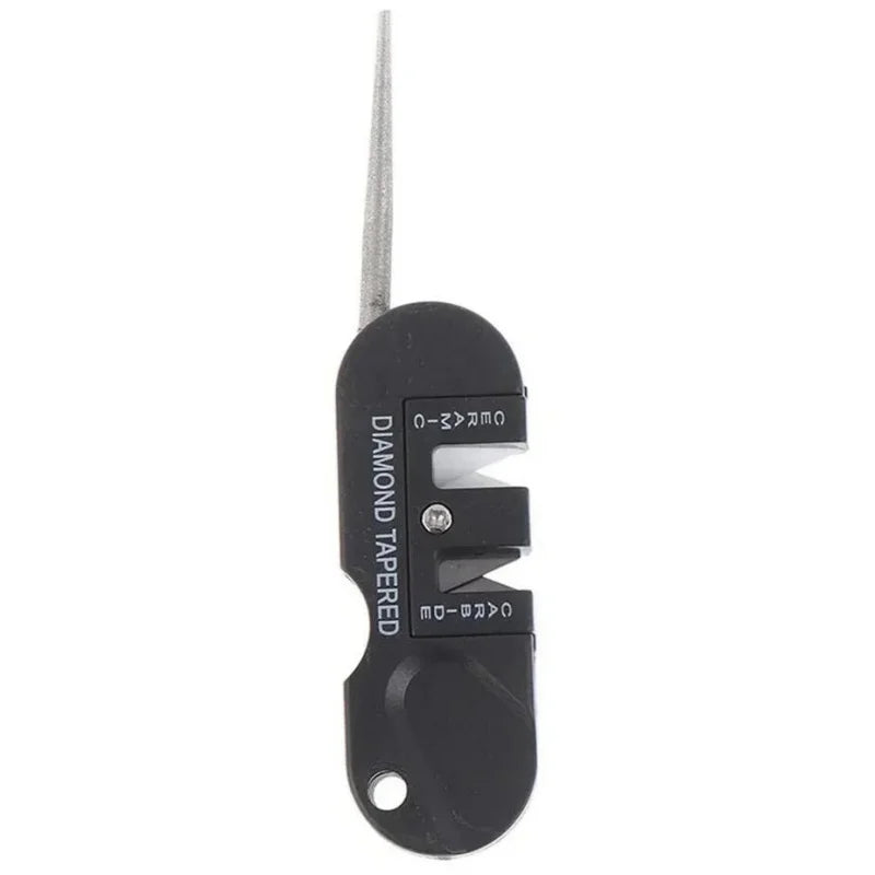 Portable Tungsten Carbide & Ceramic Knife Sharpener - Pocket Whetstone for Camping & Outdoor