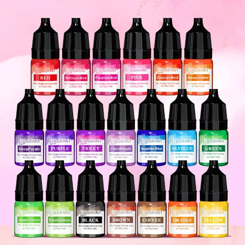 5 ml (0.17 fl oz) Liquid Candle Wax Colorant – Non-Toxic High-Concentration Pigment for Soy Candles & Soap DIY
