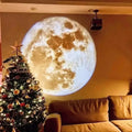 USB Moon & Earth Galaxy Projector Night Light – Starry Sky Ceiling Lamp for Bedroom