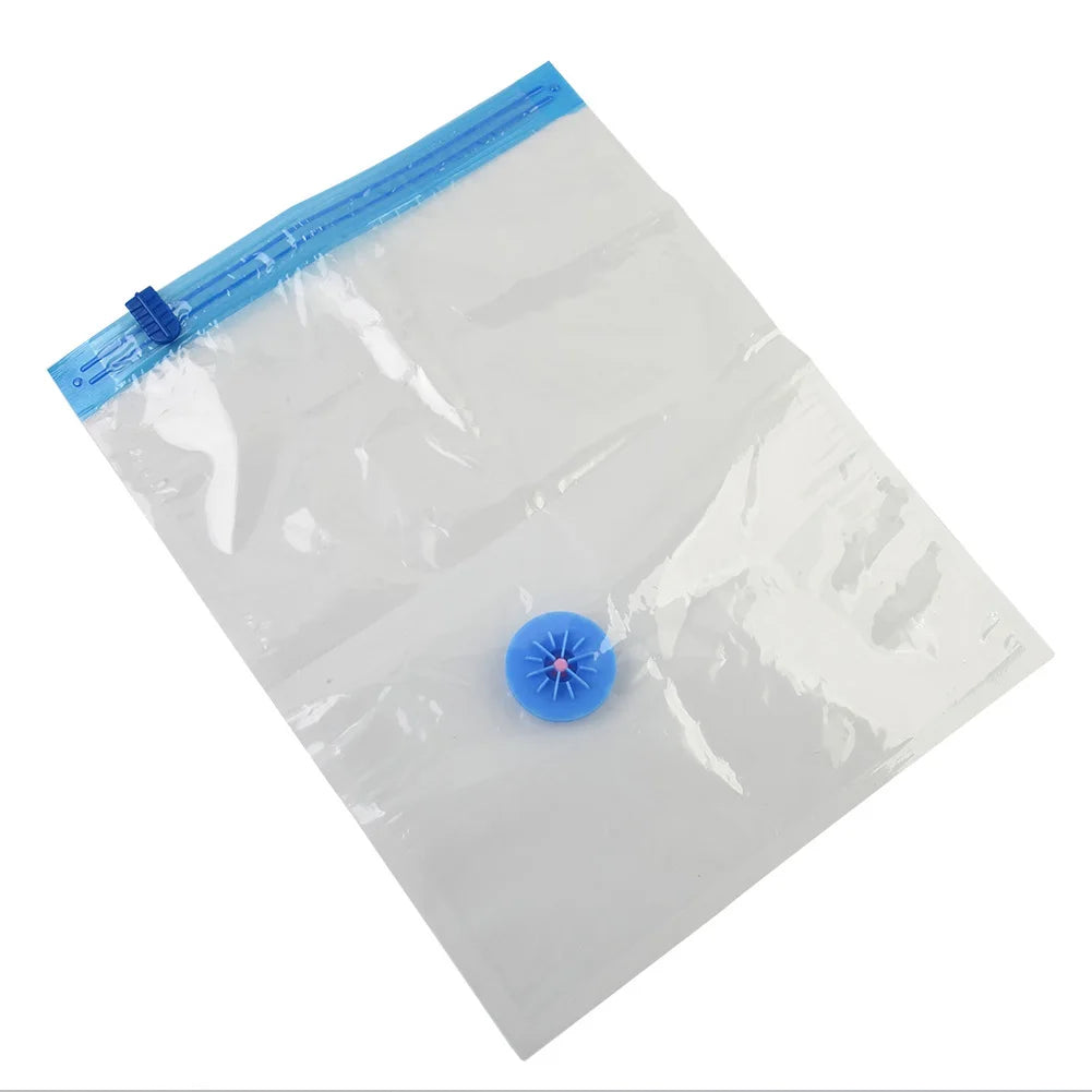 Vacuum Storage Bags with Valve – Space-Saving Compression Bags for Clothes, Blankets & Towels (Multiple Sizes, in/cm)