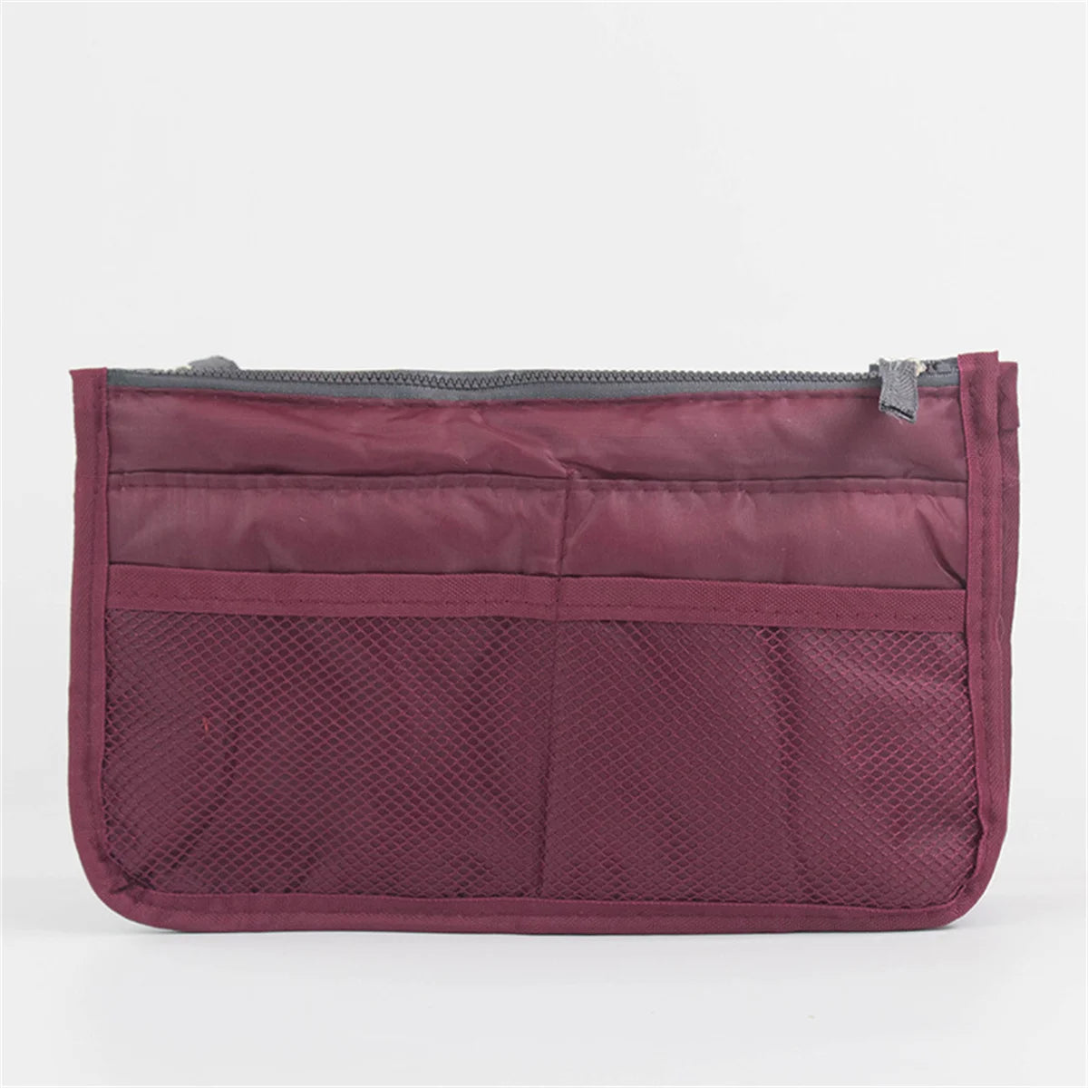 Multifunctional Bi-Fold Makeup and Toiletry Organizer Bag, Double Zipper Large Capacity