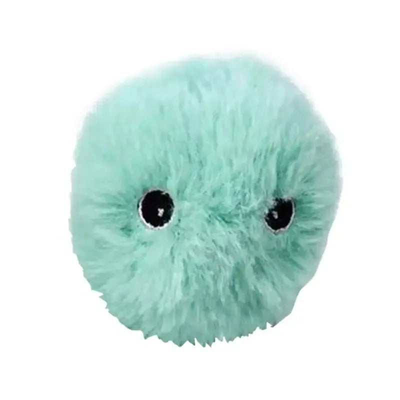 Interactive Chirping Plush Ball Cat Toy – Frog, Bird & Cricket Sounds, 2.17 in (5.5 cm) Rolling Teaser