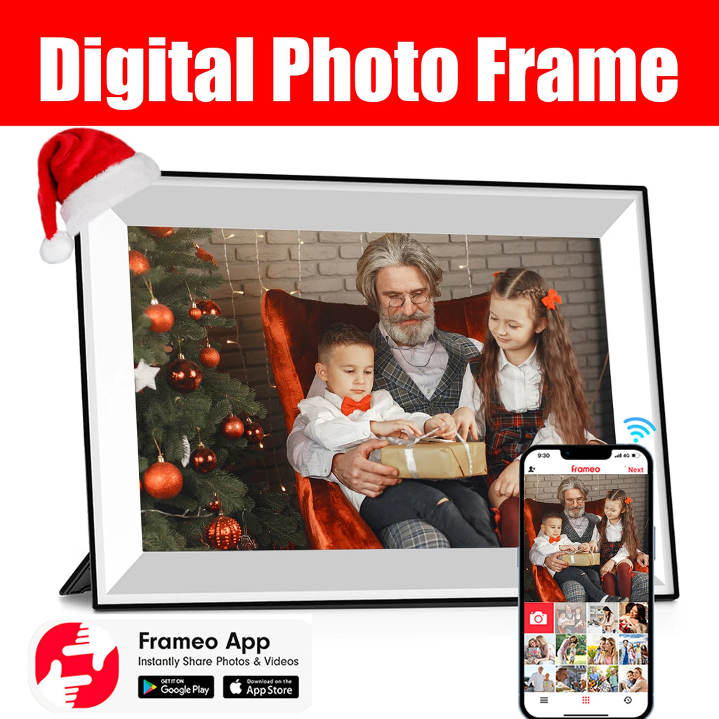 10.1-Inch (25.7 cm) WiFi Digital Picture Frame 1280x800 HD IPS Touchscreen, 32GB Memory, Auto-Rotate