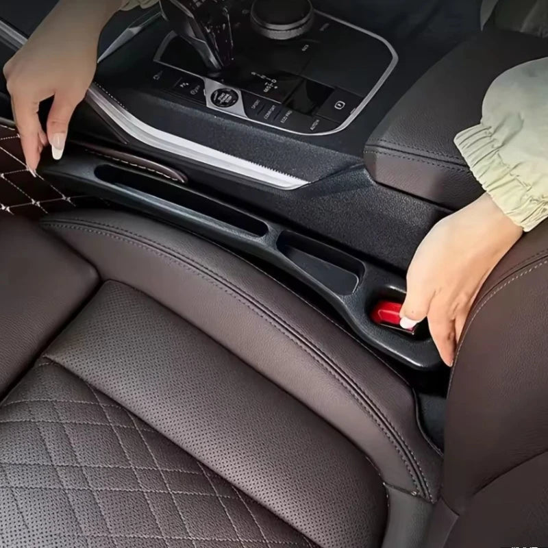 2-Pack Universal Car Seat Gap Filler Organizer – EVA Anti-Leak Seat Gap Stopper & Storage Insert