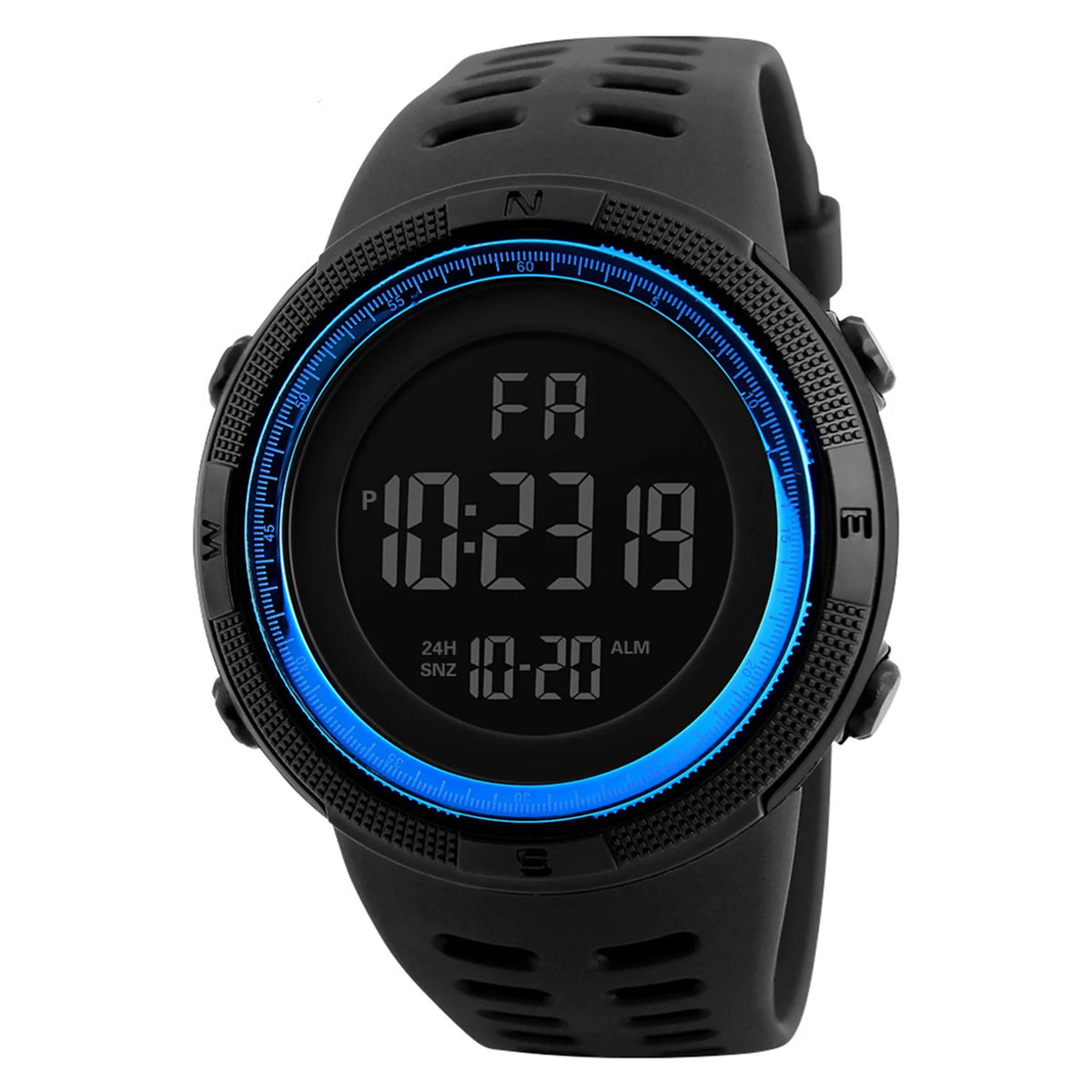 Men's Digital Sports Watch Waterproof Luminous Stopwatch Alarm for Running Climbing Fishing