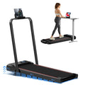 Foldable Under-Desk Walking Pad Treadmill with Adjustable Incline and LED Display, Diamond Belt, Quiet Motor, Lightweight for Home & Office