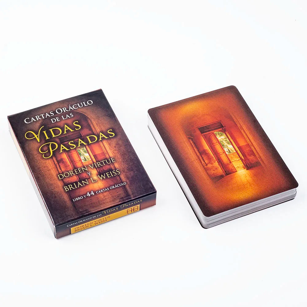 Past Life Oracle Cards - 44-Card Spanish Divination Deck | Fortune-Telling Tarot-Style Cards 10.3 x 7.4 cm (4.06 x 2.91 in)