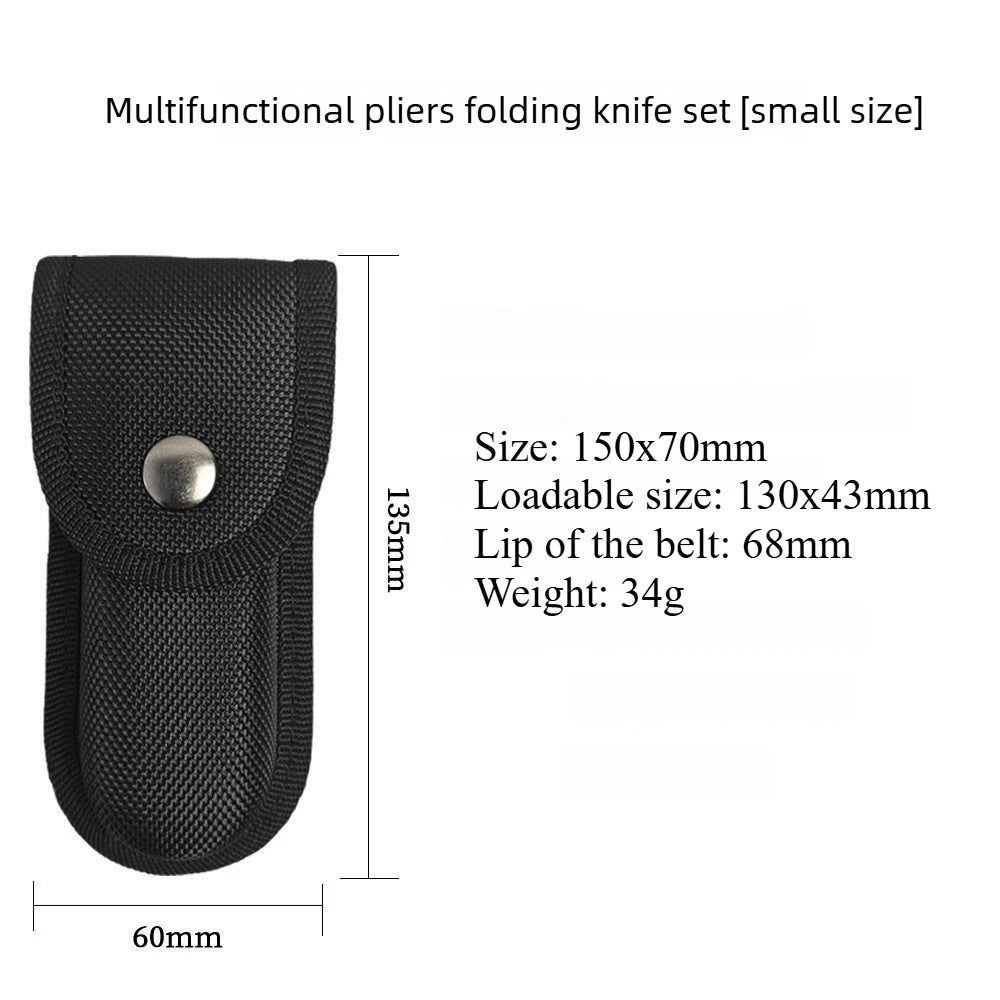 EDC Tactical Nylon Oxford Folding Knife Sheath Pouch – Small & Large