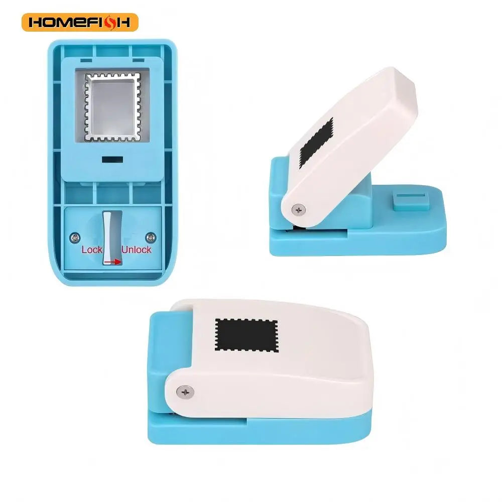 Stamp-Shaped Paper Punch – Portable Hole Punch for Scrapbooking, DIY Card Making & Paper Crafts