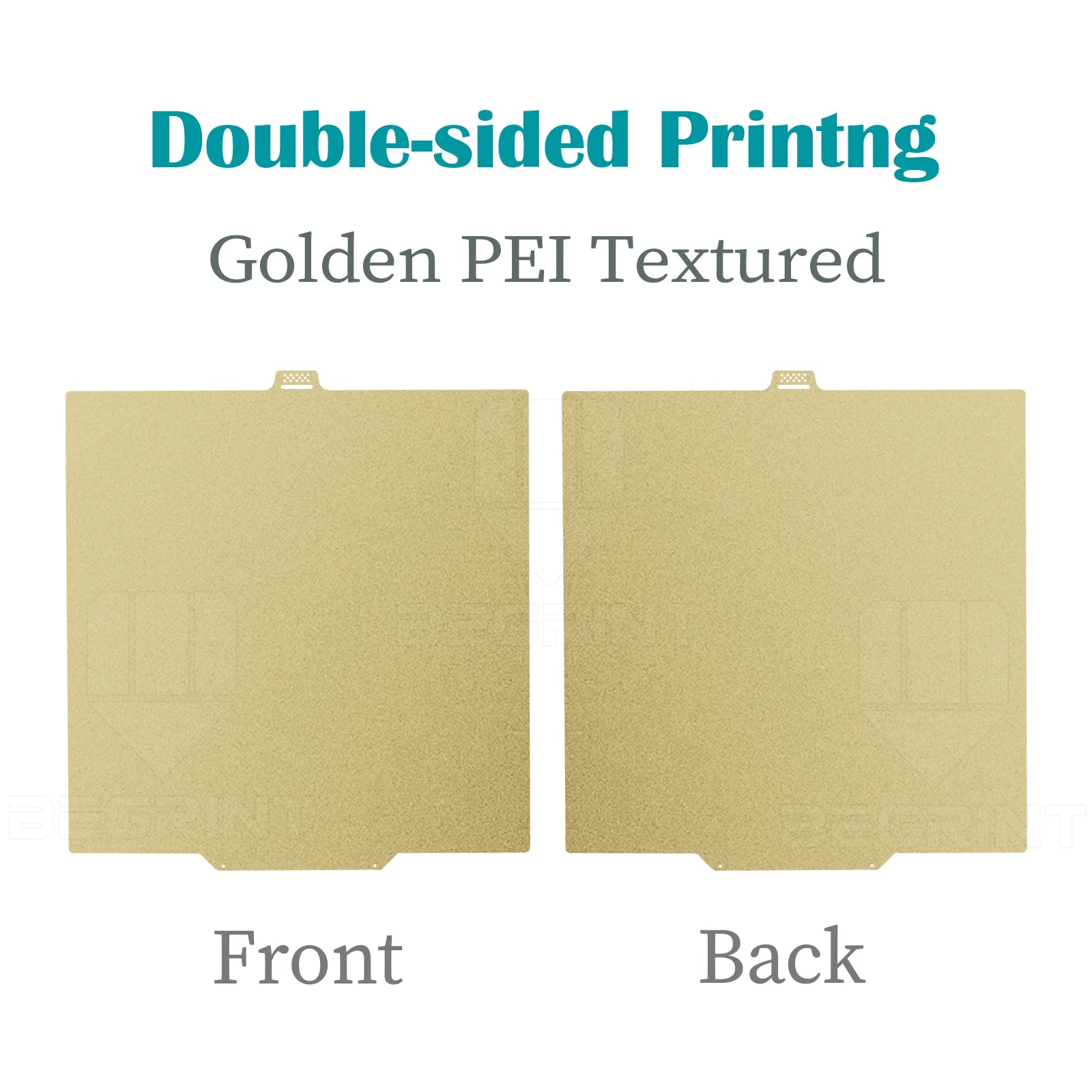 Double-Sided Spring Steel Build Plate — PEI/PET Carbon Fiber Heatbed Surface for 3D Printers