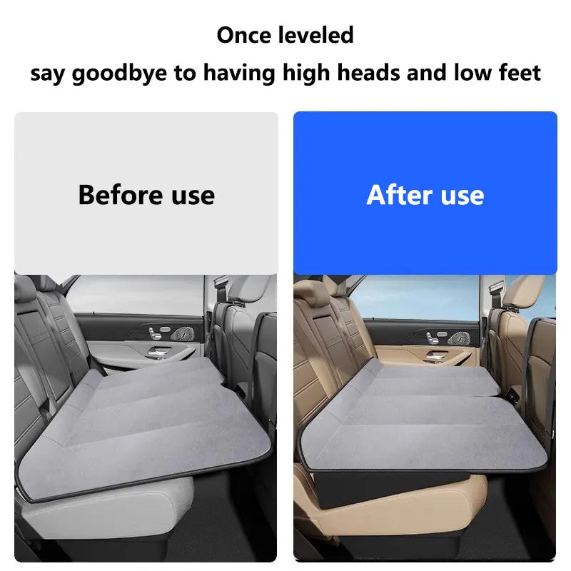 Memory Foam Car Seat Leveling Pad – Seat Leveler Cushion for Flat Rear Seat, Height Boost & Fatigue Relief (Black)