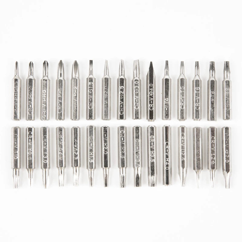 32-in-1 Multi-Function Screwdriver Set — Magnetic Precision Bits & Handle, Titanium Steel Repair Kit with Voltage Tester