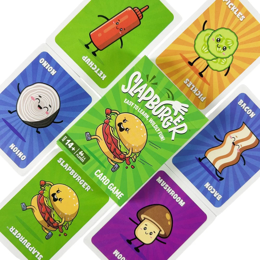 Fast Slap Family Card Game – Party Card Game Deck for 2-6 Players