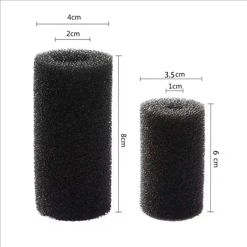 Aquarium Filter Sponge 4/8-Pack, Pre-Filter Inlet Cartridge for Fish Tank - Shrimp-Safe