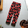 Kids Warm Fleece-Lined Cartoon Leggings Thick Plus Velvet Winter Pants Ages 4-6