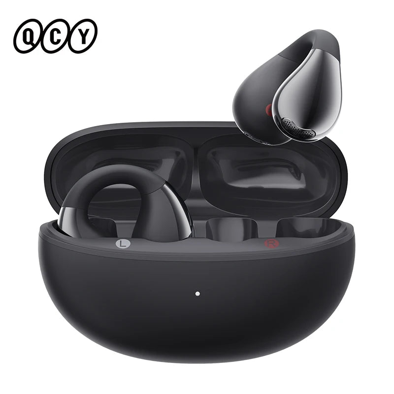 Open-Ear Ear Clip Bluetooth 5.4 Wireless Sports Earbuds – Dual-Connection, IPX4, 25H Battery