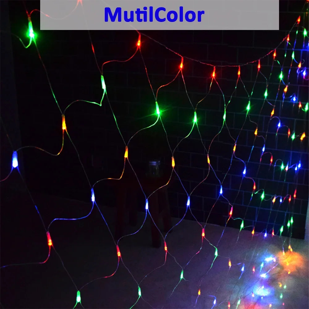 LED Net Fairy String Lights Waterproof Outdoor 110V/220V Christmas Wedding Garden Party Decor
