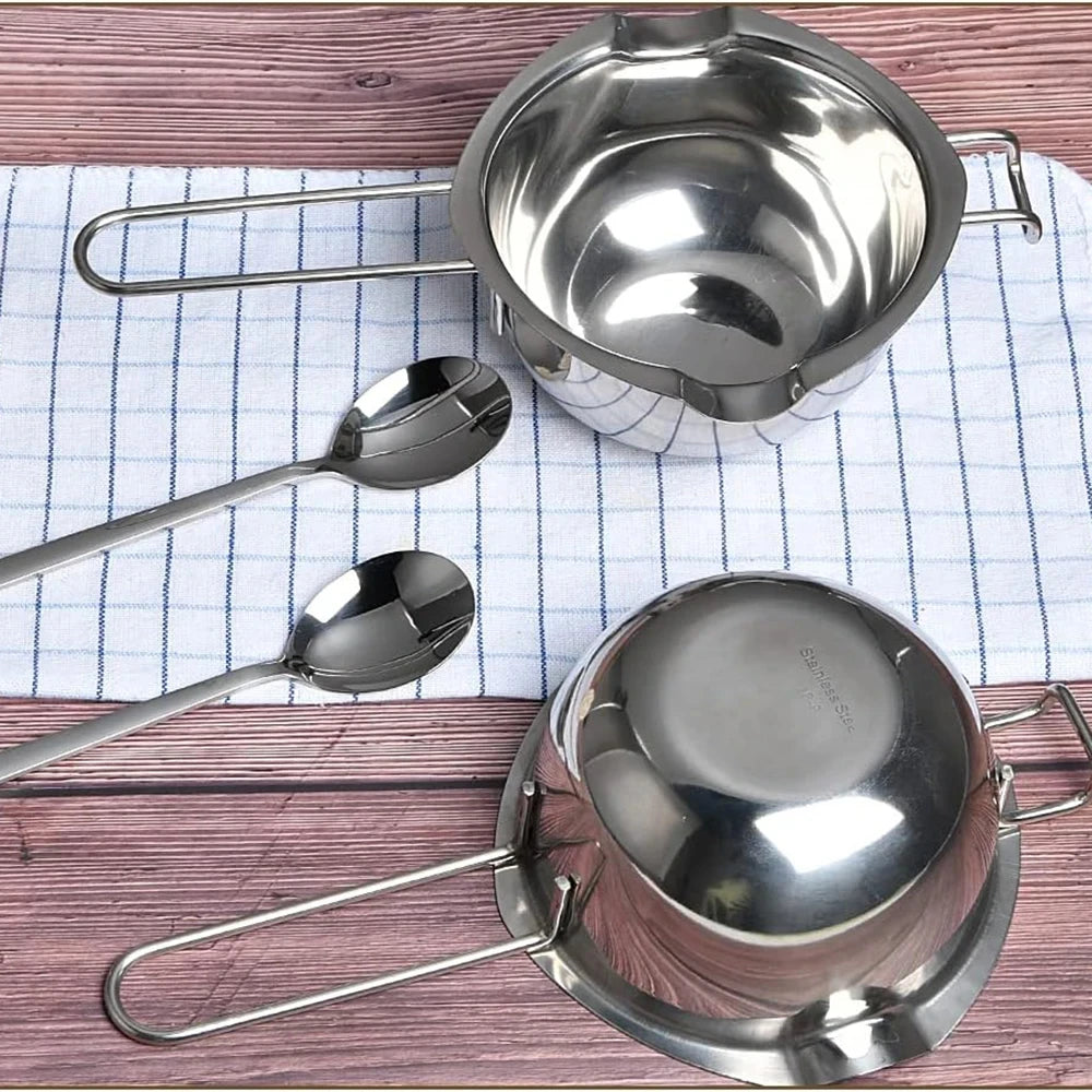 Stainless Steel Double Boiler Wax Melting Pot – Candle Making DIY Starter Kit (600ml/20oz & 900ml/30oz Options)