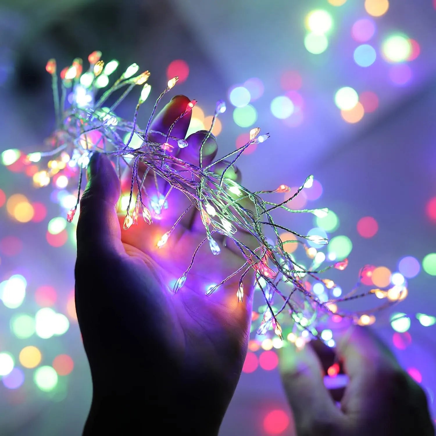 USB LED Firecracker String Lights 3/6/9M (9.8/19.7/29.5 ft) Remote-Controlled Fairy Garland for Wedding Party Garden Christmas