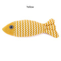 Burlap Fish Cat Toy — Interactive Chew-Resistant Teeth-Cleaning Fish Toy for Cats
