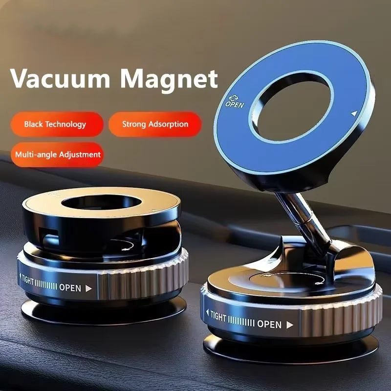Universal Magnetic 360° Foldable Car Phone Mount Vacuum Suction Holder for iPhone & Smartphones