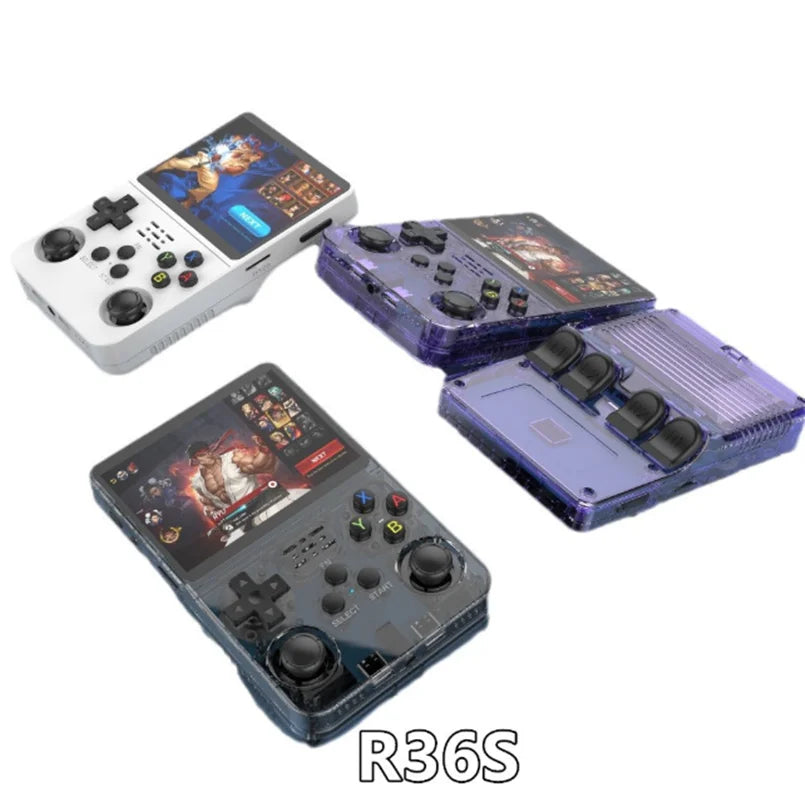 Retro 3.5-inch (8.9 cm) Handheld Game Console - ArkOS Portable Pocket Gamer, 64GB/128GB (1500/3000 Games), Mini HDMI, USB-C Charging
