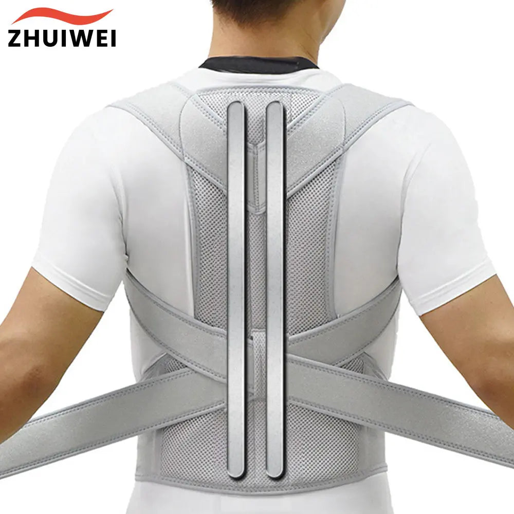 Adjustable Upper Back Posture Corrector – Clavicle & Shoulder Support Brace for Men & Women